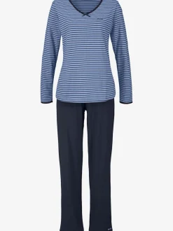 Pyjama à rayures en fils teintés