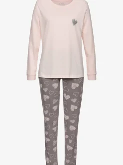 2 pyjamas avec imprimé cœurs