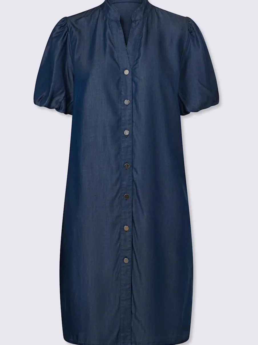 Robe chemisier ample avec boutons et poches cousues