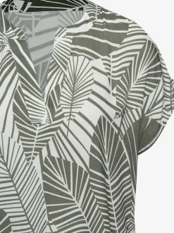 Robe chemisier courte à encolure en v