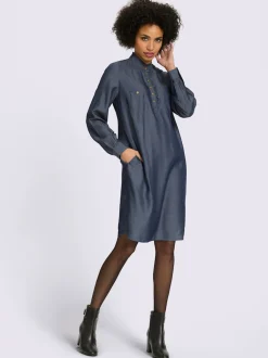 Robe chemisier qualité denim