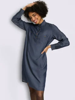Robe chemisier qualité denim
