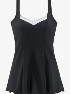 Robe de bain avec jupe et maintien sous poitrine