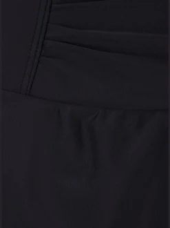 Robe de bain à bretelles réglables avec jupe rapportée et insert modelant