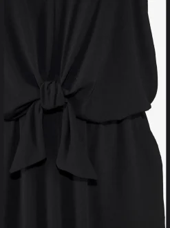 Robe de bain à bretelles réglables avec nœud décoratif