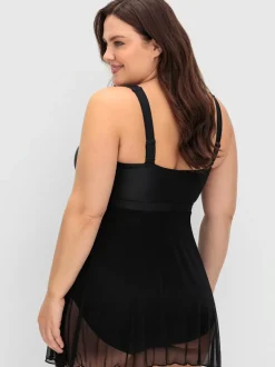 Robe de bain superbe aspect cache-cœur