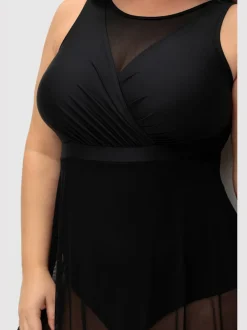 Robe de bain superbe aspect cache-cœur