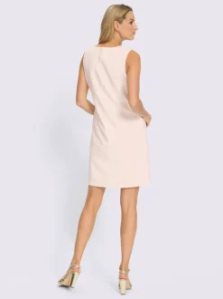 Robe de cocktail en jersey avec col V et effet cache-cœur