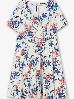Robe de cocktail joli motif floral