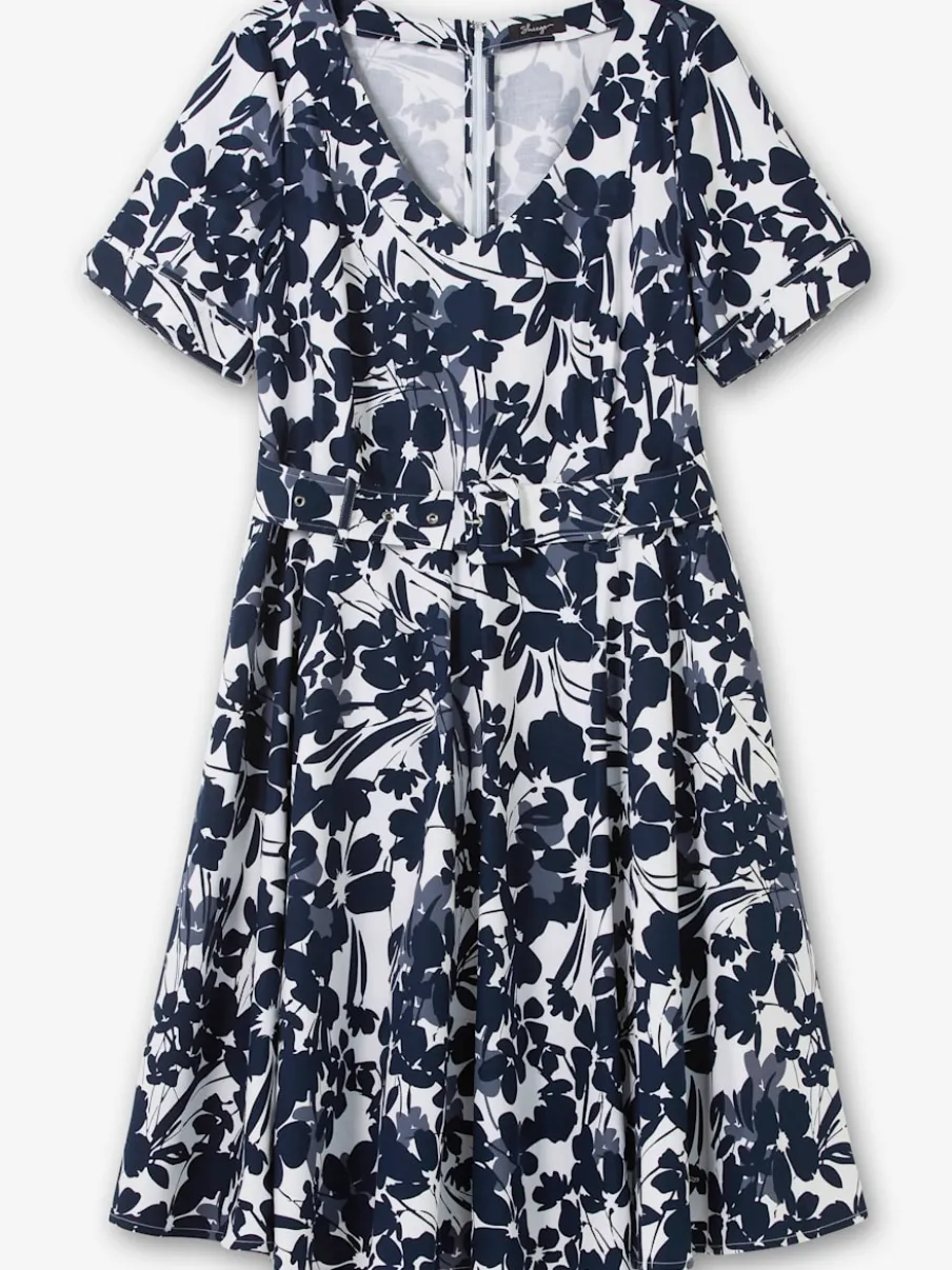 Robe de cocktail joli motif floral