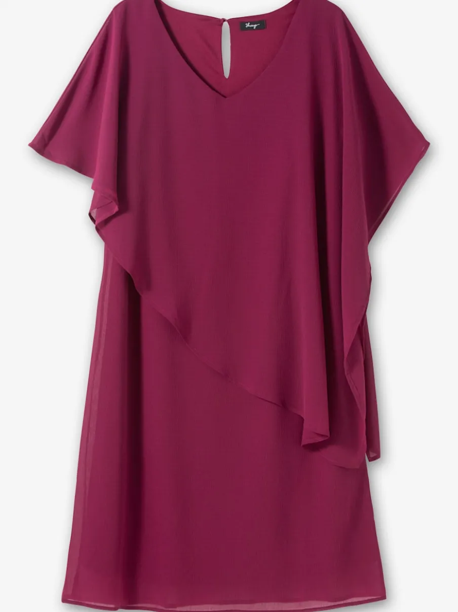 Robe de cocktail style cape