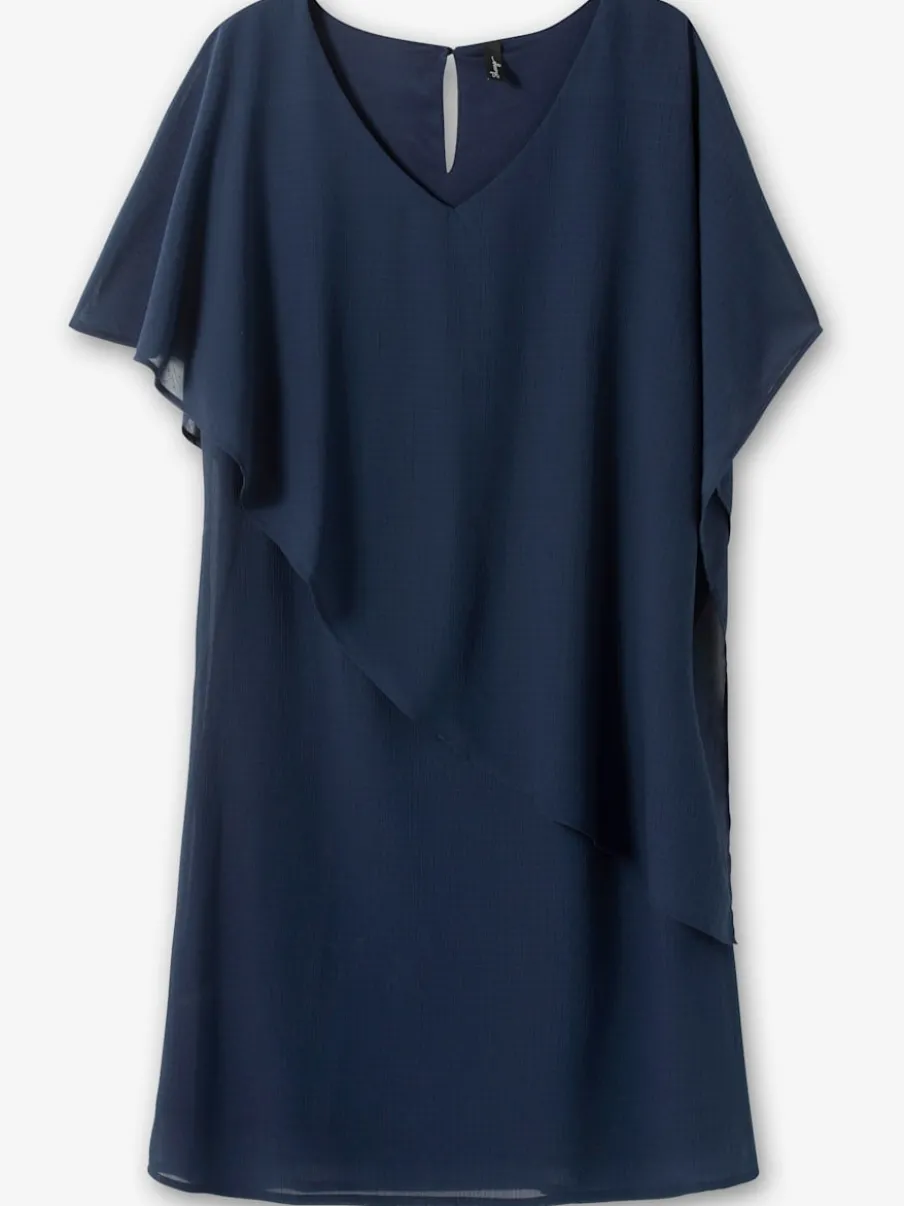 Robe de cocktail style cape