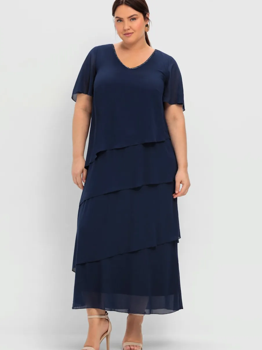 Robe de cocktail style superposé