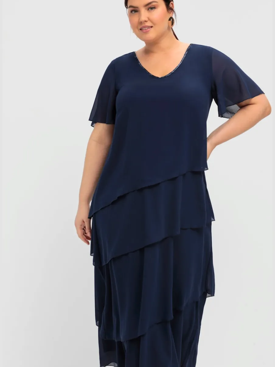 Robe de cocktail style superposé
