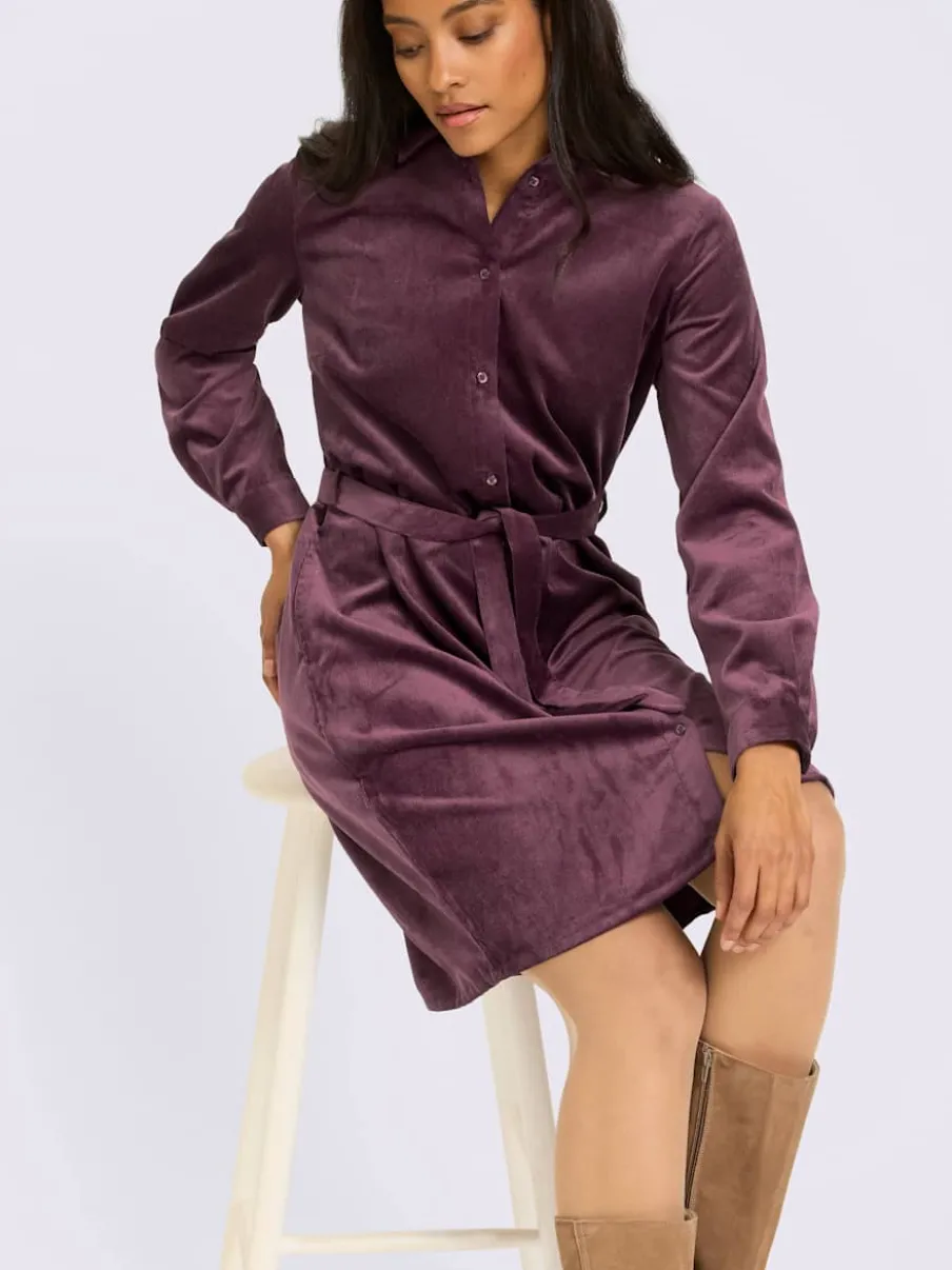 Robe de loisirs velours fin