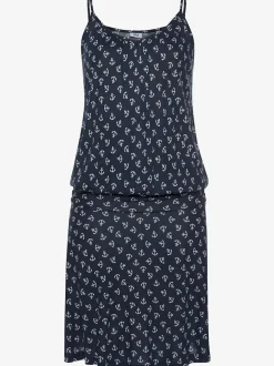 Robe de plage avec encolure froncée et bretelles réglables