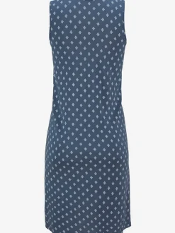 Robe de plage à bretelles avec motifs graphiques fluides