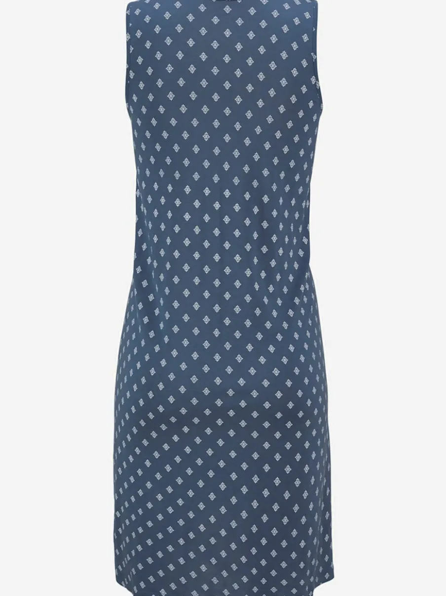 Robe de plage à bretelles avec motifs graphiques fluides