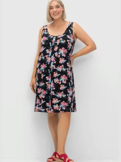 Robe de plage encolure en v flatteuse