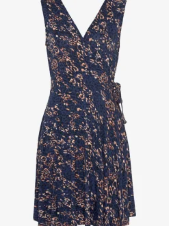 Robe de plage encolure V fluide avec rubans décoratifs
