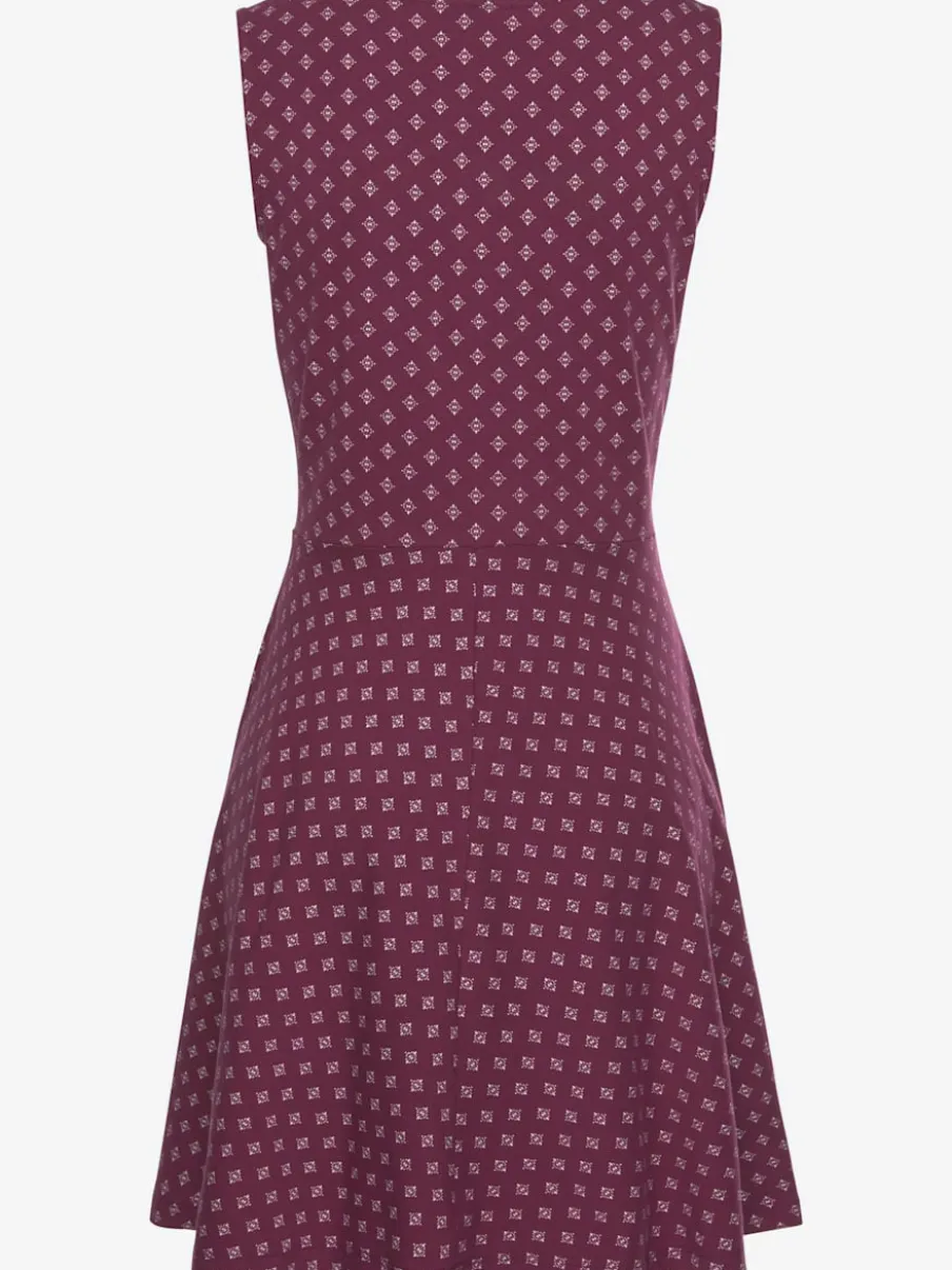 Robe de plage à larges bretelles et jupe évasée
