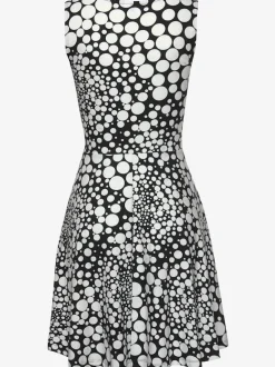 Robe de plage évasée à motif graphique avec débardeur