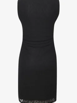 Robe de soirée ajustée à encolure en U et dentelle douce