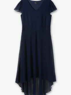Robe de soirée manches chauve-souris affinantes