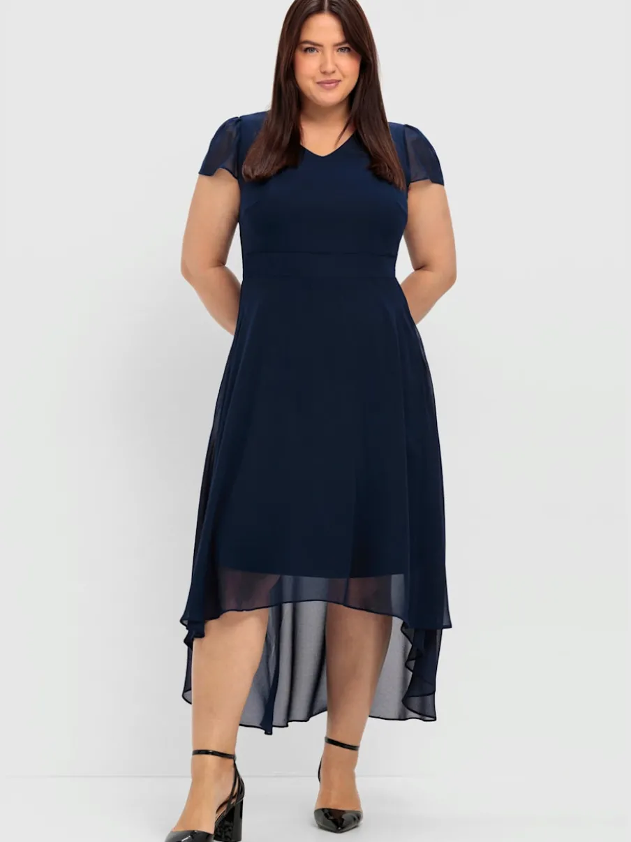 Robe de soirée manches chauve-souris affinantes