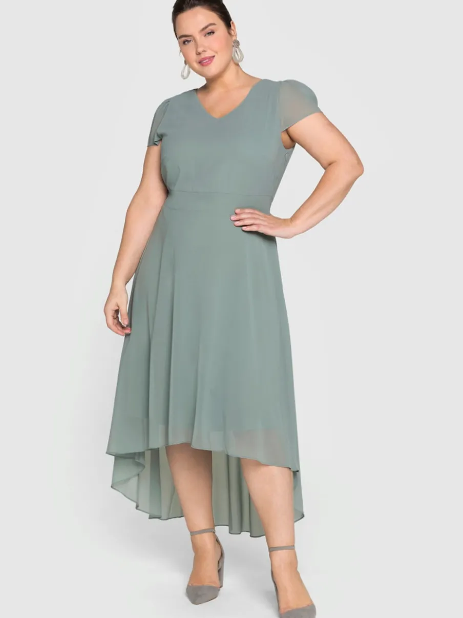 Robe de soirée manches chauve-souris affinantes