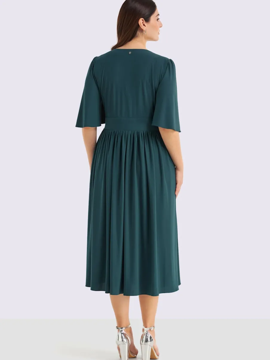 Robe de soirée superbe aspect cache-cœur