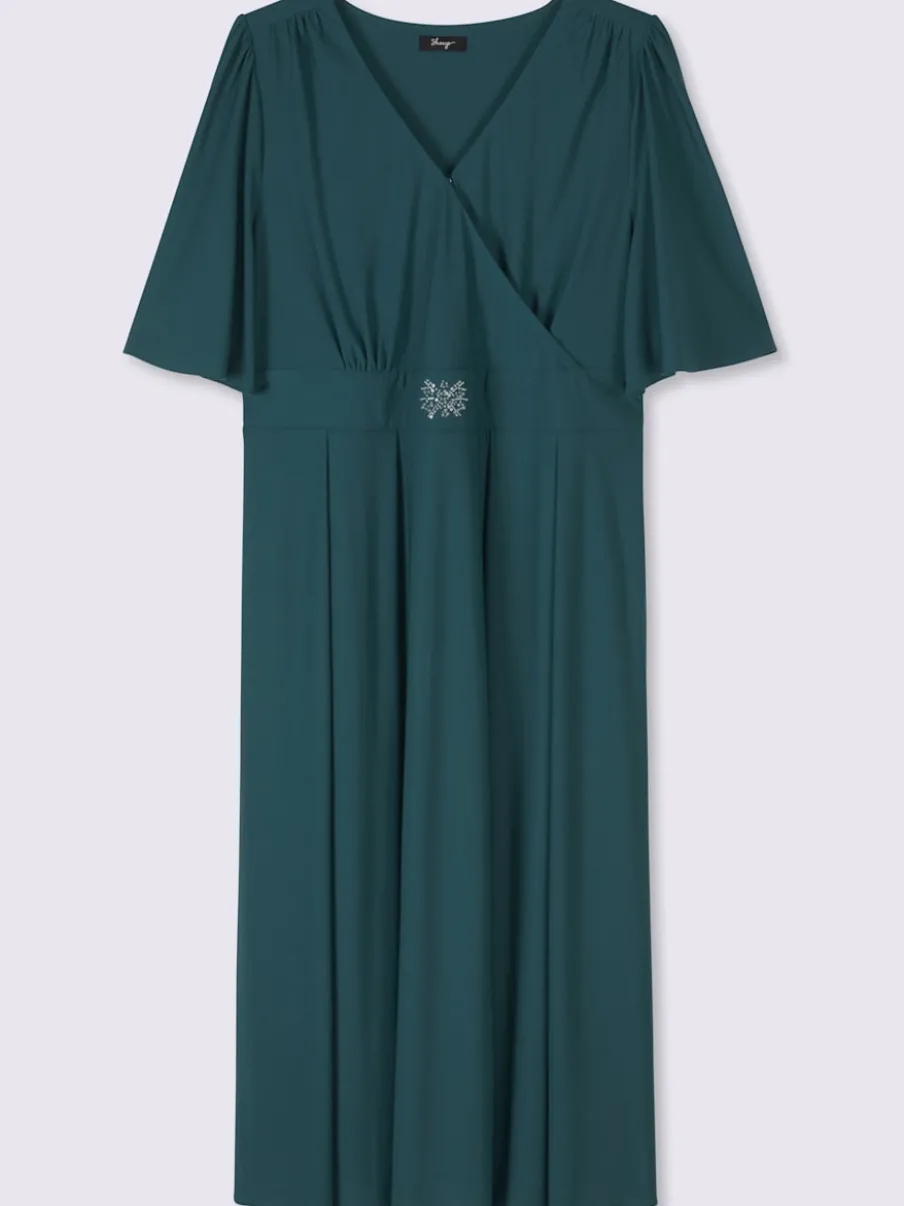 Robe de soirée superbe aspect cache-cœur