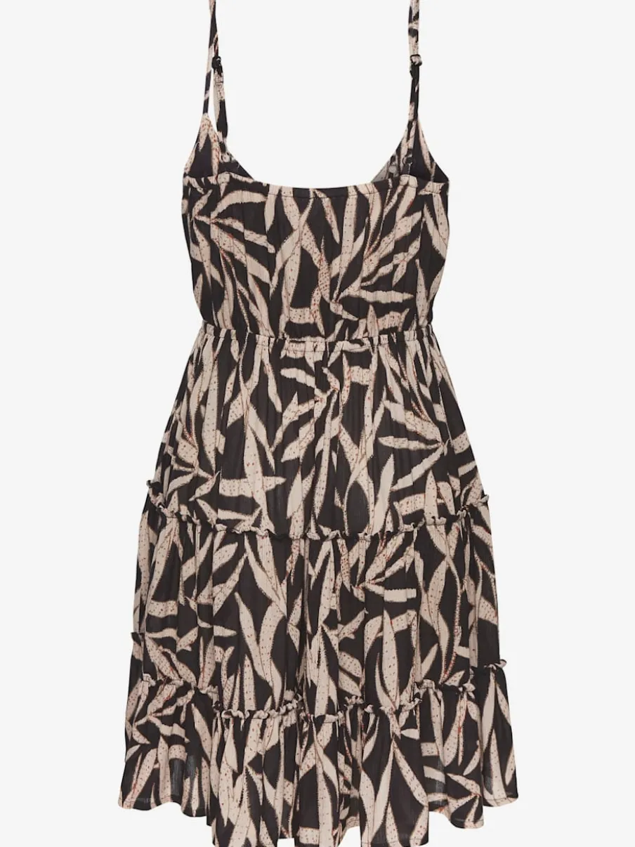 Robe d'été avec encolure en v et volant