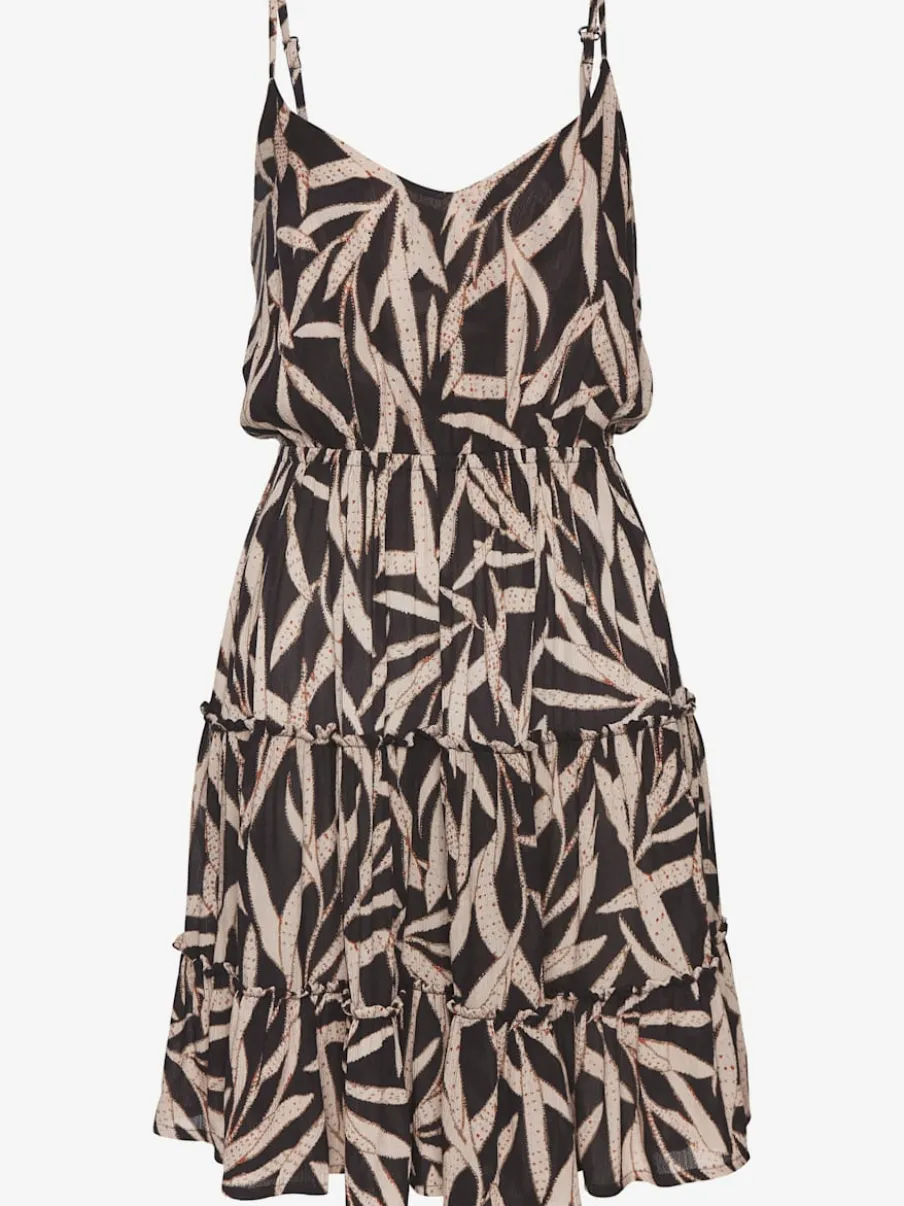Robe d'été avec encolure en v et volant
