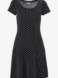 Robe d'été avec manches courtes et motif à pois