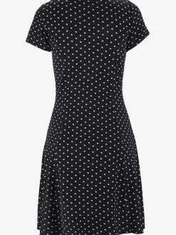 Robe d'été avec manches courtes et motif à pois