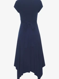 Robe d'été cache-cœur avec jupe ample et manches courtes