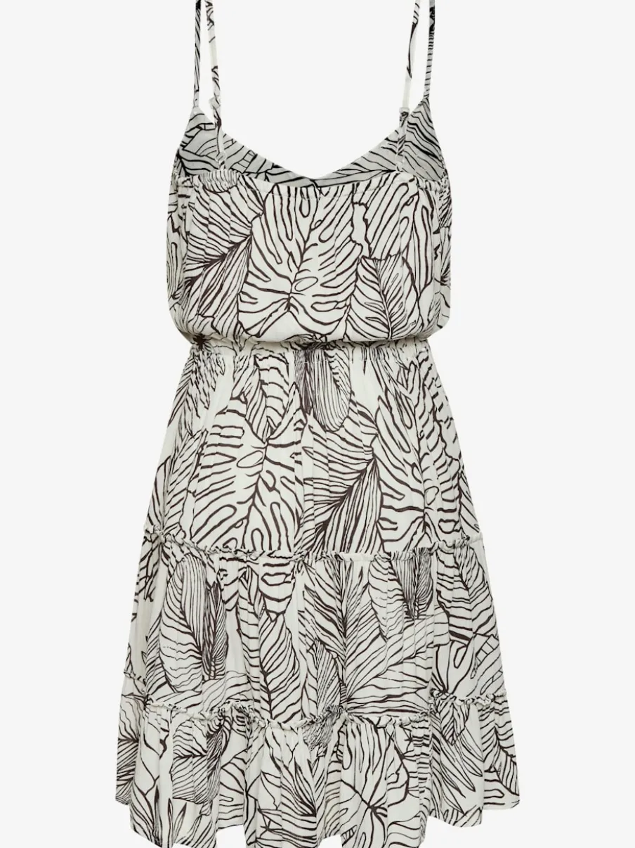 Robe d'été à col en V et motifs floraux uniques