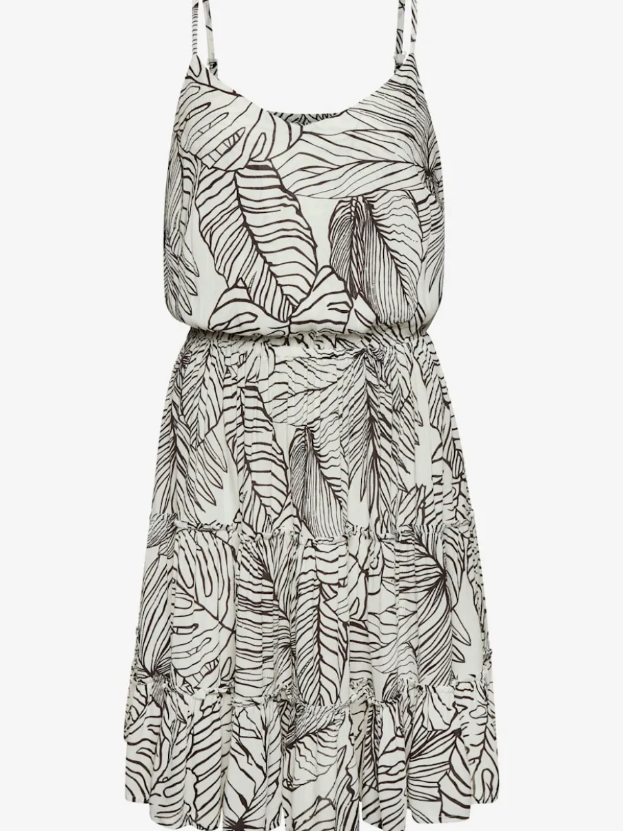 Robe d'été à col en V et motifs floraux uniques