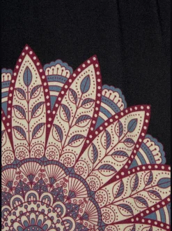 Robe d'été à effet cache-cœur avec motif imprimé