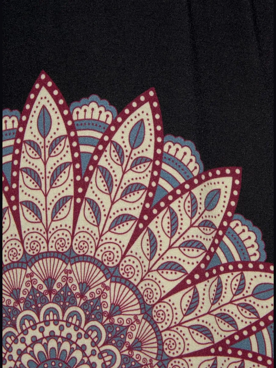 Robe d'été à effet cache-cœur avec motif imprimé