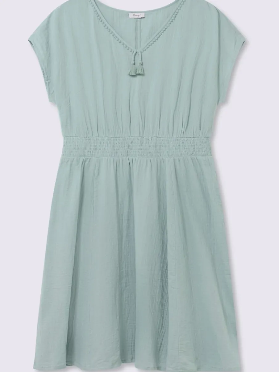 Robe d'été encolure en v affinante