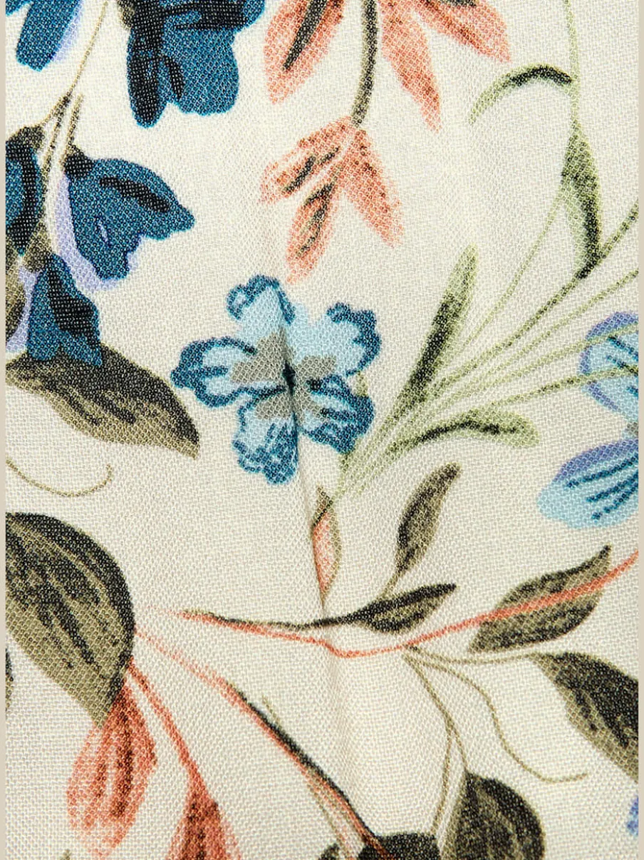 Robe d'été à encolure ronde et bretelles nouées