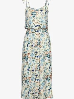 Robe d'été à encolure ronde et bretelles nouées
