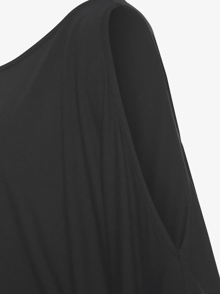 Robe d'été fluide avec larges manches et ceinture