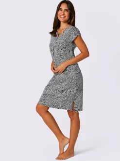 Robe d'été à imprimé léopard avec encolure en V