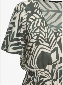 Robe d'été à manches courtes avec imprimé unique