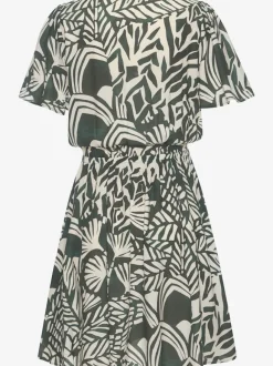 Robe d'été à manches courtes avec imprimé unique