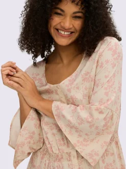 Robe d'été manches trompette 3/4