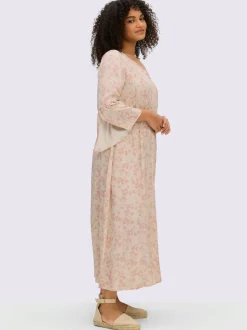 Robe d'été manches trompette 3/4